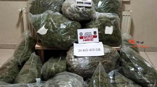 Kumluca'da uyuşturucu operasyonunda 1 tutuklama