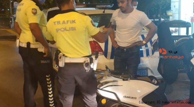 Manavgat'ta motosiklet denetimi