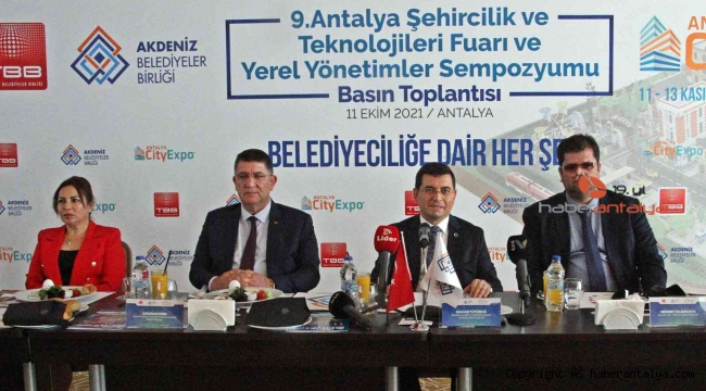 Şehircilik ve Teknolojileri Fuarı ve Yerel Yönetimler Sempozyumu başlıyor