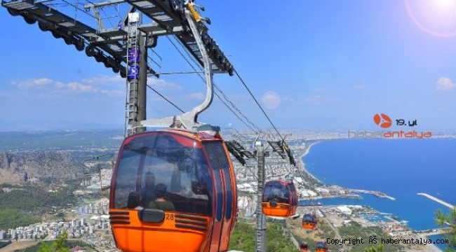 Teleferikle kuşbakışı manzara