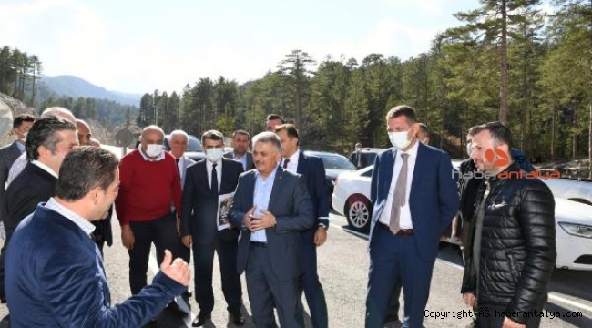 Vali Yazıcı, Alanya'daki çalışmaları yerinde inceledi