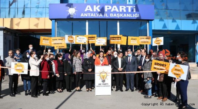 AK Partili kadınlardan şiddet tepkisi