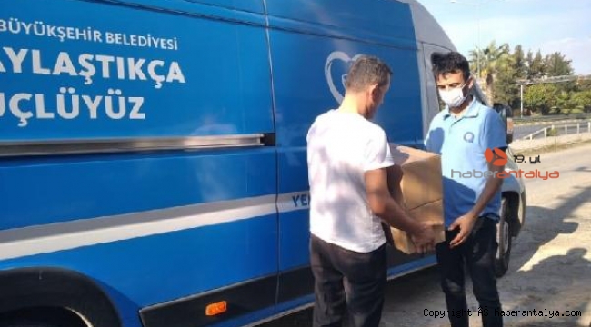 Büyükşehir Alanya'da ihtiyaç sahiplerinin yanında
