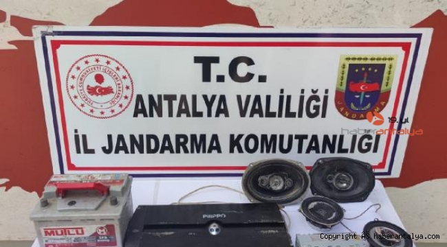 Çalıntı malzemelerle yakalandı