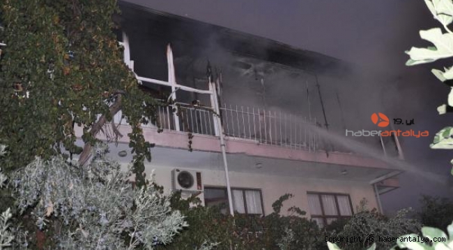 Gazipaşa'da ev yangını