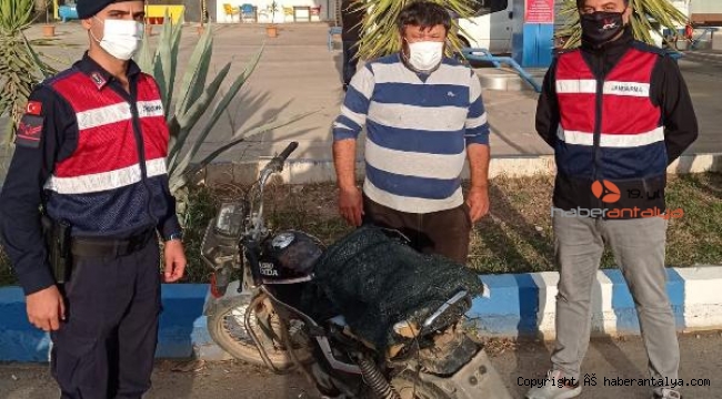 Kumluca'da motosiklet hırsızlığı zanlısı yakalandı