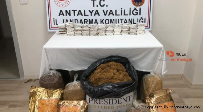 Side'de kaçak tütün ve uyuşturucu operasyonu