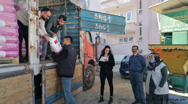 Üreticilere, 20 ton yem bezelyesi tohumu dağıtıldı