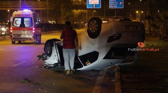 Yolun bittiğini fark etmeyince kaza yaptı !