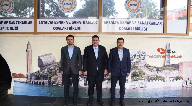 AESOB Başkanı Dere: "Esnafın yararına alınan her kararda Antalya öncülük etti"