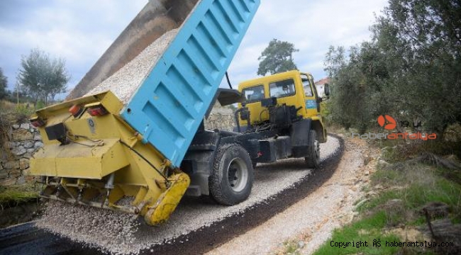 Alanya Belediyesi'nden 177 kilometre asfalt