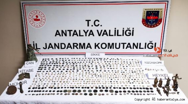 Antalya'da tarihi eser kaçakçılarına operasyon