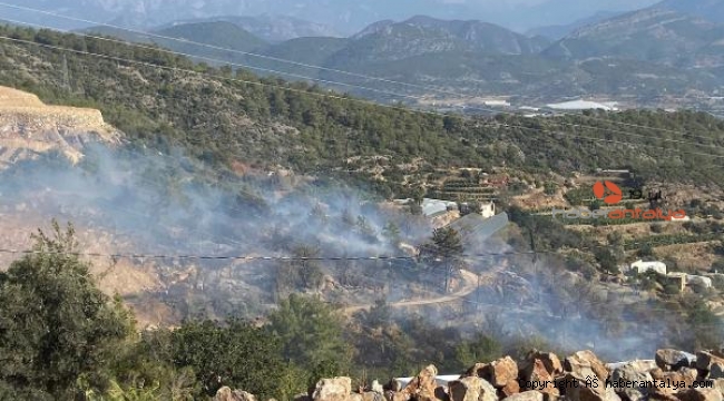 Gazipaşa'da bozuk ormanlık alan yangınında 1 ev küldü