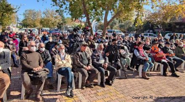 İmar planı kesinleşen Beldibi&#039;de &#039;doğum günü&#039; kutlaması