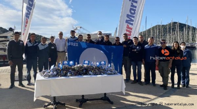 Kaş Marina'dan atık pil toplama kampanyası