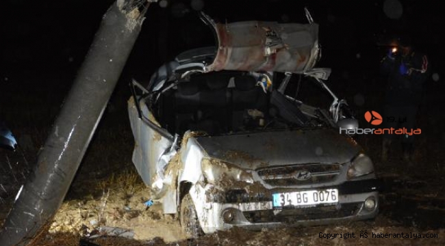 Korkuteli'de trafik kazası: 1 ölü