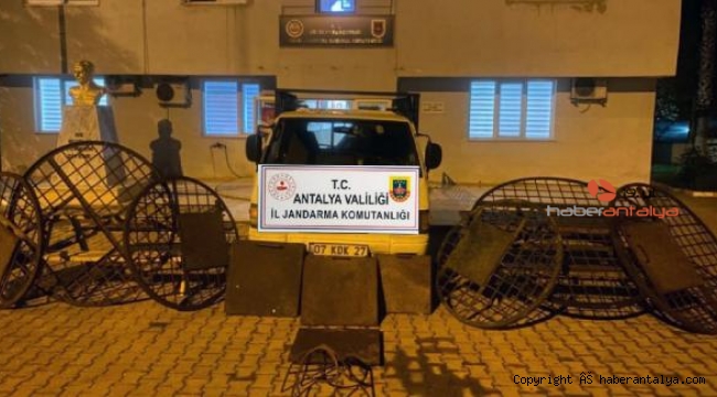Sulama kanalı kapağı hırsızlığı şüphelileri yakalandı