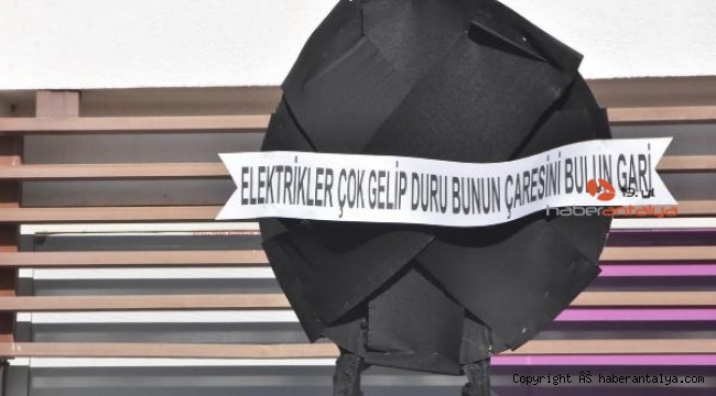 Bodrum'da yüksek elektrik faturası eylemi