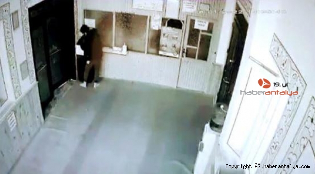 Camideki yardım kutusunu çalan şüpheli yakalandı