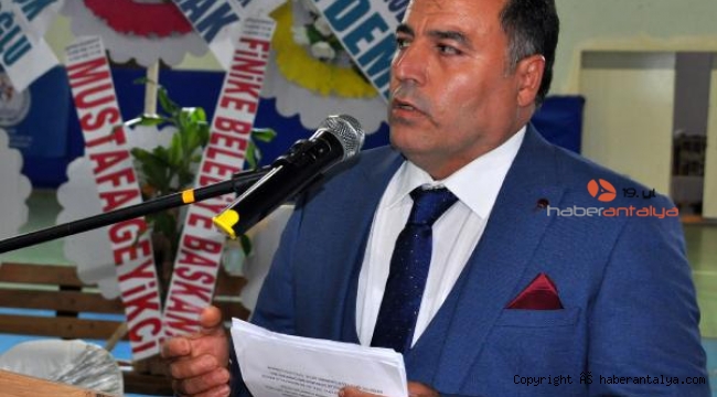 Finike'de esnaf odasının yeni başkanı Durdemir