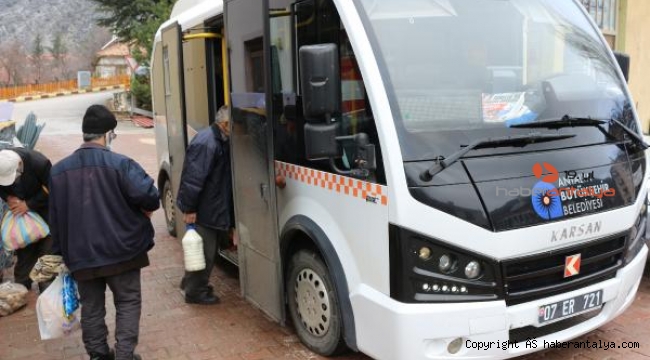 İbradı'da ücretsiz ulaşım takdir topluyor