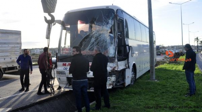 Manavgat'ta kaza ucuz atlatıldı