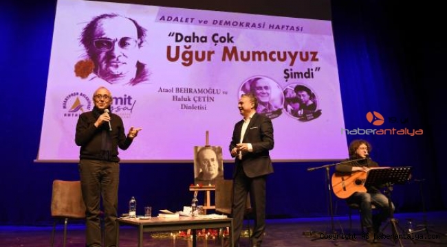 Uğur Mumcu, Muratpaşa'da anıldı