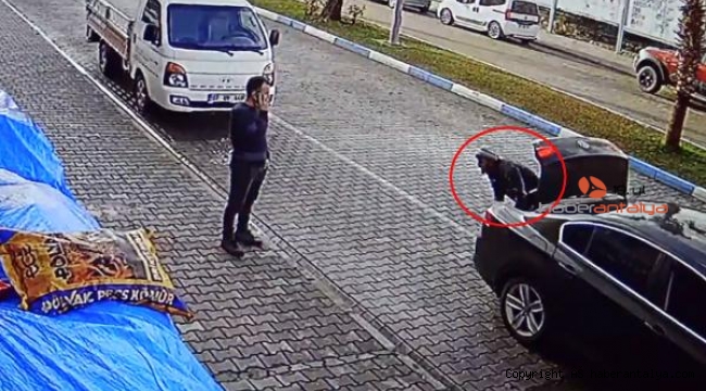 Üzeri kirli işçisini otomobilinin bagajında taşıdı