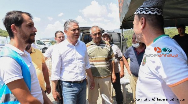 Yangın bölgesine karşılıksız eğitim desteği