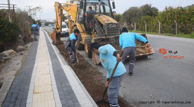 Alanya Belediyesi'nden şehir merkezinde hummalı çalışma