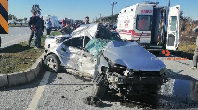 Antalya'da hastane dönüşü kaza; çift öldü, torunları yaralı