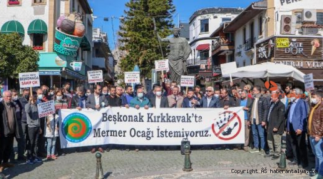 Beşkonak&#039;ta mermer ocağına izin yok !