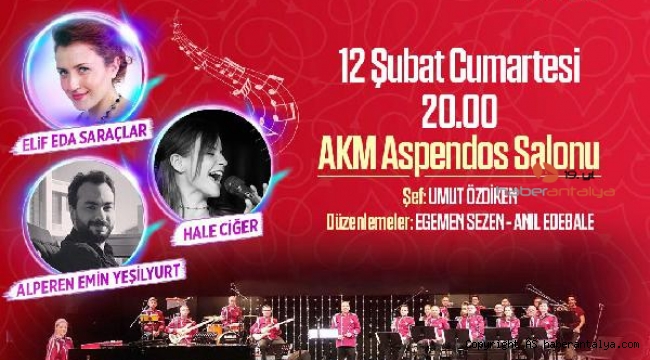 Büyükşehir'den 14 Şubat'a özel konser