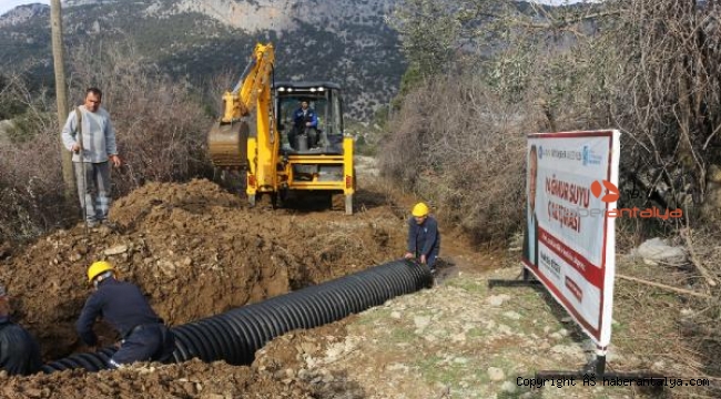 İbradı'da iki mahallede yağmur suyu sorunu çözüldü