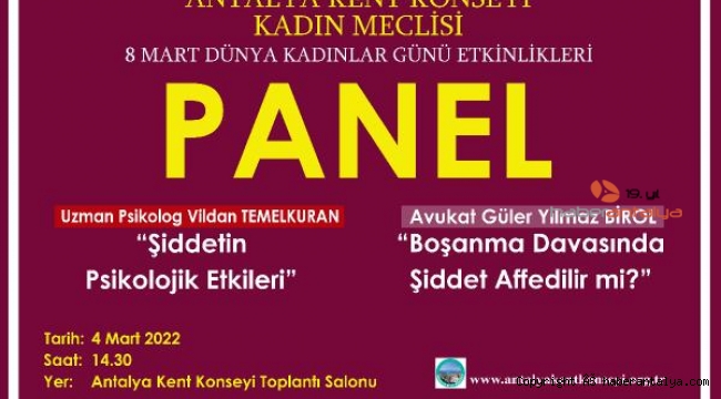 Kadın Meclisi, panel düzenliyor