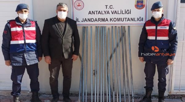 Kepez'de demir hırsızlığı şüphelisi yakalandı