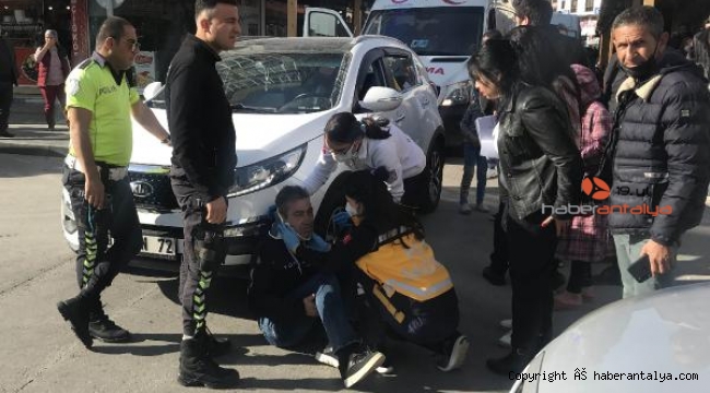 Serik'te trafik kazası: 1 yaralı