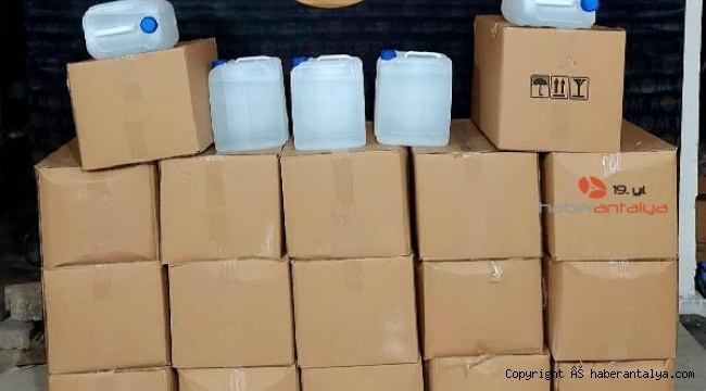 450 litre etil alkol ele geçirildi