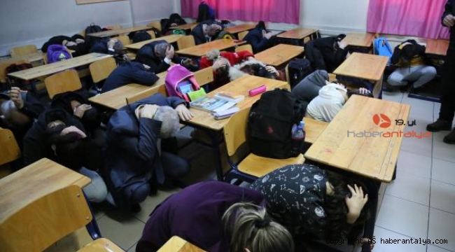 Antalya'da deprem tatbikatı