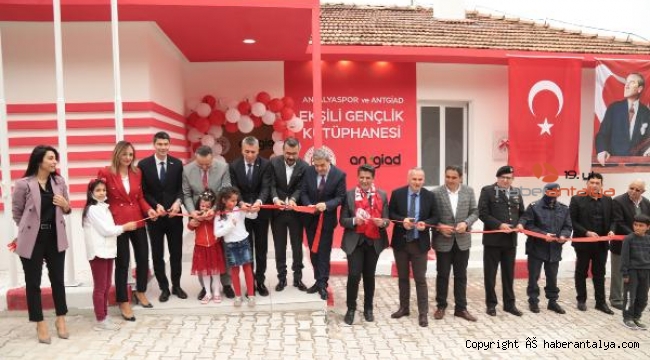 ANTGİAD ve Antalyaspor işbirliğiyle yapılan kütühane açıldı