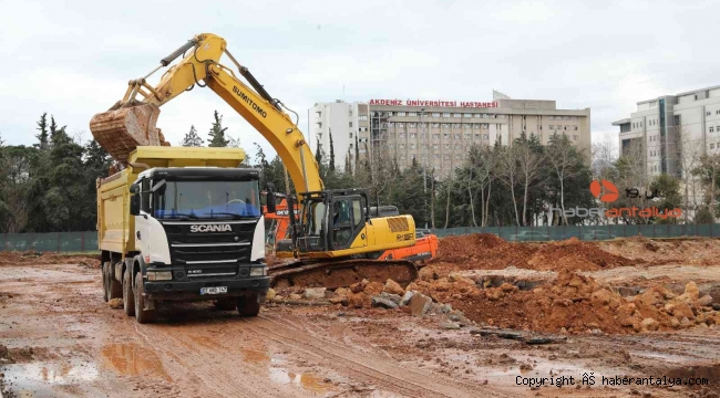 AÜ Tıp Fakültesi Otoparkının temeli atılıyor