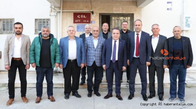 Başkan Böcek'ten Otobüsçüler Odası'na ziyaret