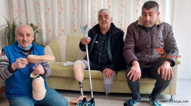 Doğum gününde protez bacak hediye edildi