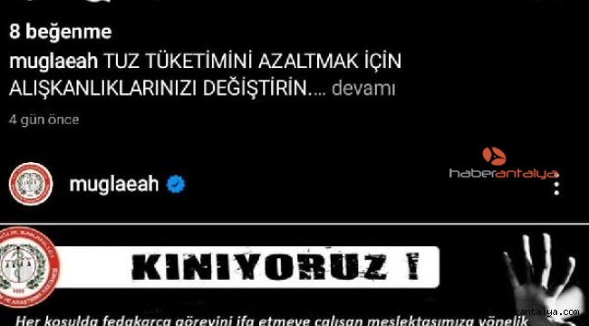 Görevden alınan İl Sağlık Müdürü, kınama mesajı yayımlatmış