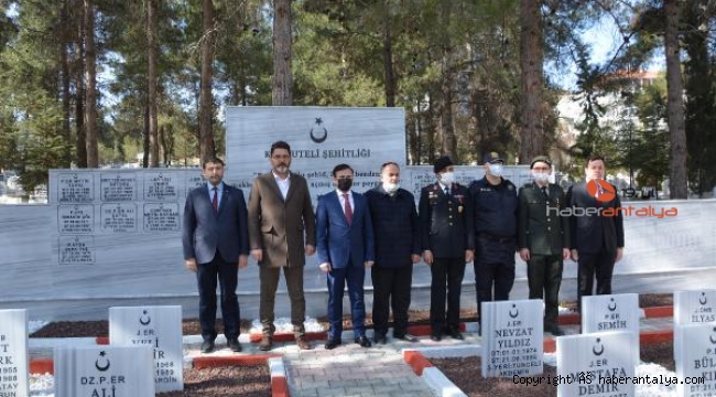Korkuteli'de Çanakkale Zaferi'nin 107. yıl dönümü kutlandı