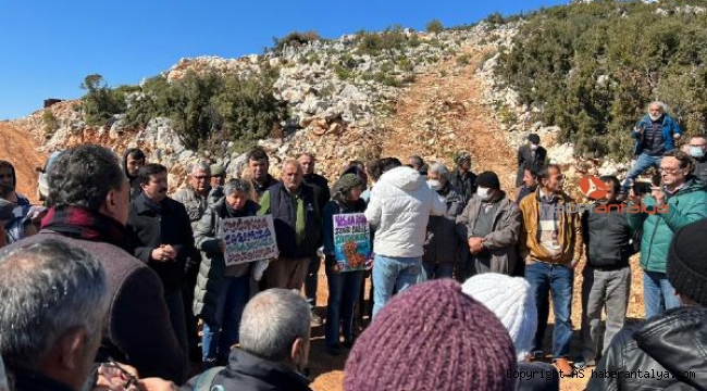 Ormanlık alandaki villa inşaatlarına tepki mahalleliden geldi 