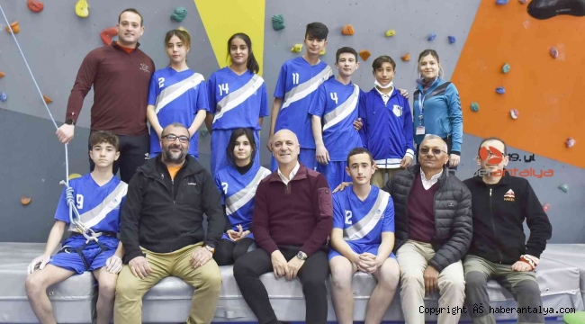OSB Koleji Tırmanma Takımı'ndan Antalya birinciliği