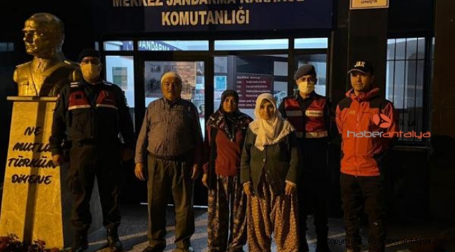 Alzheimer hastası yaşlı kadını jandarma buldu