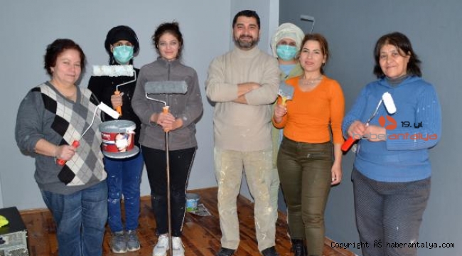 Boyacı kadınlar işbaşında