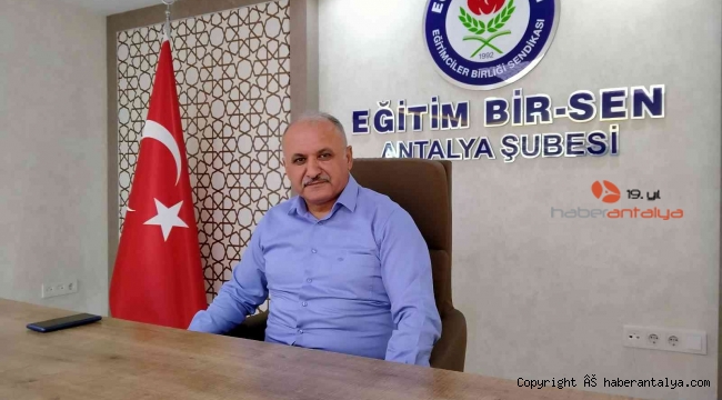 Eğitim Bir Sen Antalya Şube Başkanı Miran: "Toplu sözleşmenin özerkliği teminat altına alınmalı"